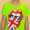 желтая футболка губы и английский флаг - Фото №4