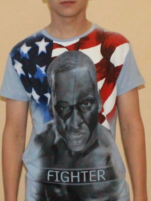Купить футболка с принтом fighter